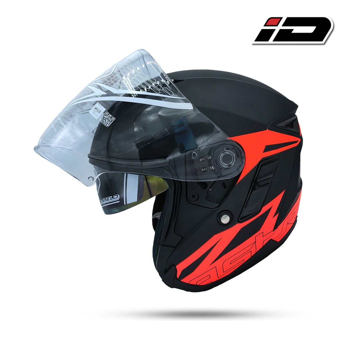 INDEX ASTRO OPEN FACE HELMET MATT BLACK